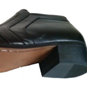 New Men's leather black boot MAROC W width